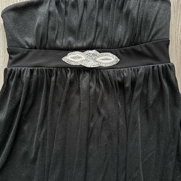 Majora Black Dress with Sparkle Details - Picture 2 of 4